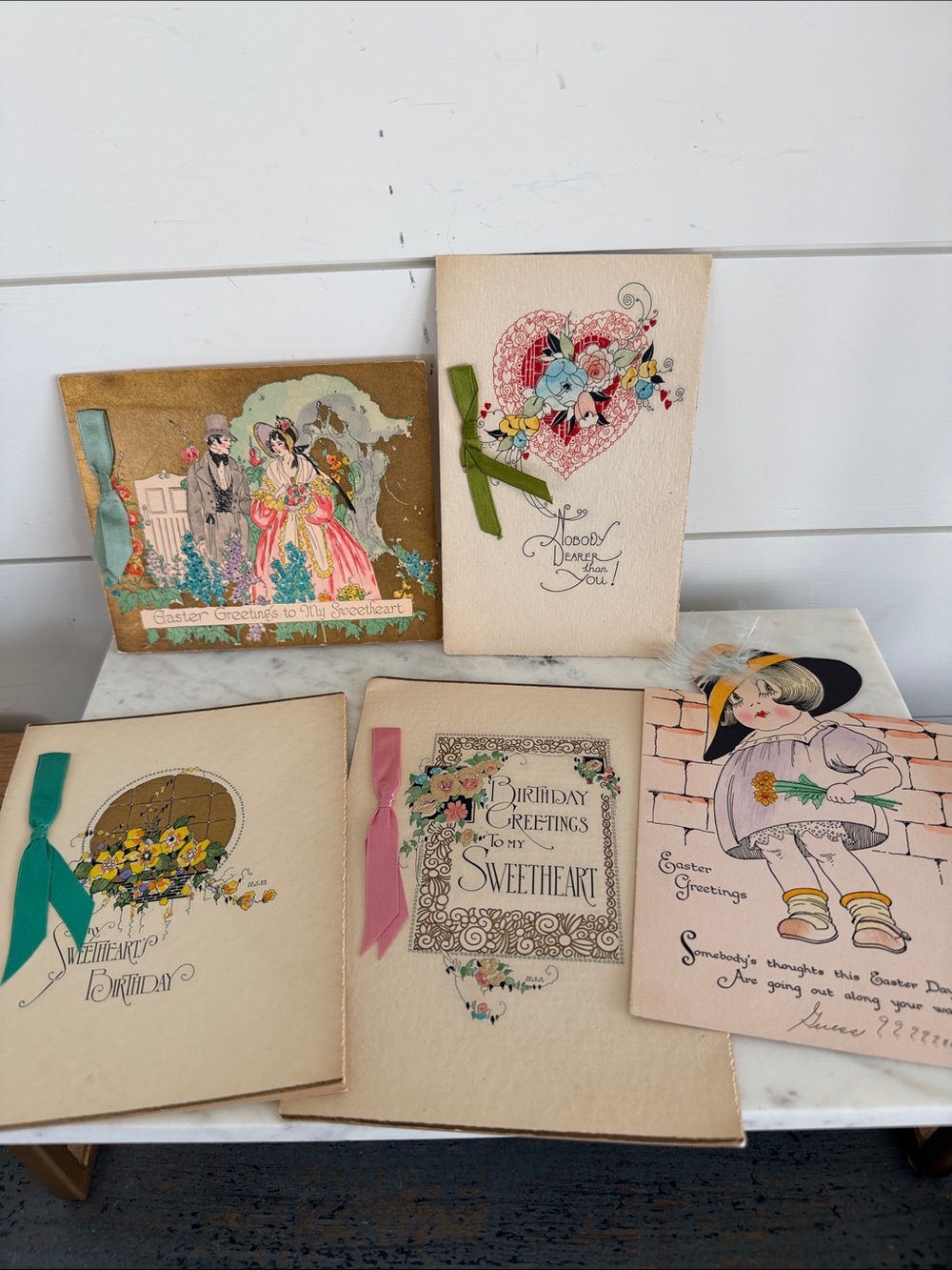 Vintage Greeting Cards Lot of 5